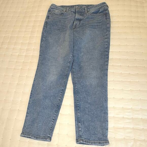 Old Navy Kitty Kat High-Rise O.G. Straight Jeans Women's 12 | Blue | EUC - Picture 3 of 12